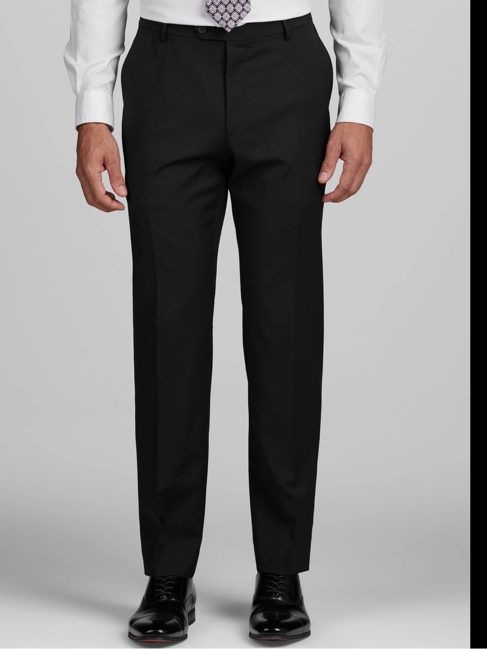 Jos. A. Bank Black Traveler Dress Pant 36x30 Tailored Fit Suit Separate Wool
